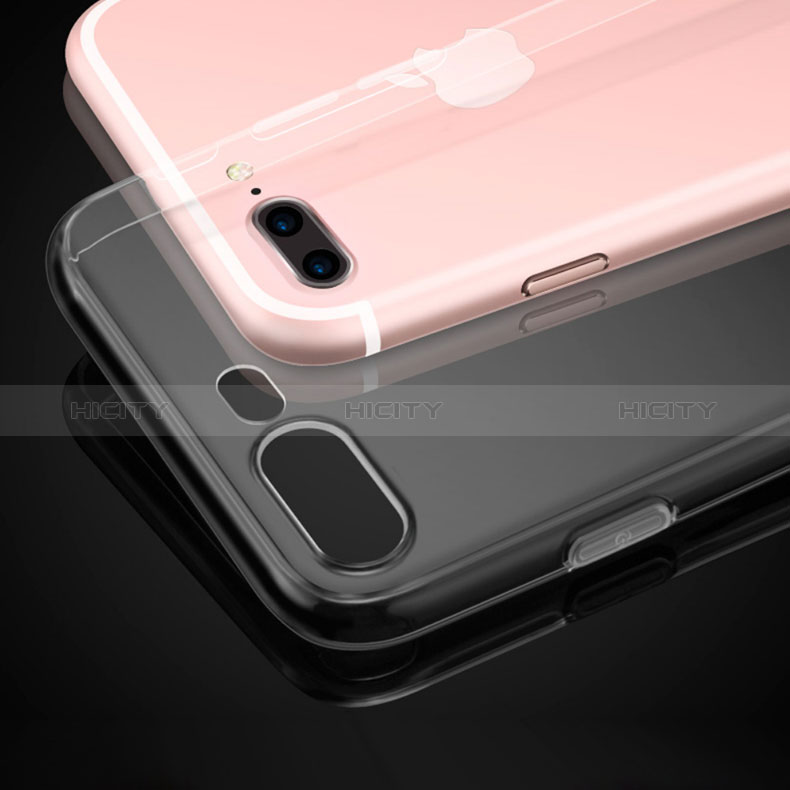 Apple iPhone 8 Plus用極薄ソフトケース シリコンケース 耐衝撃 全面保護 クリア透明 H06 アップル クリア