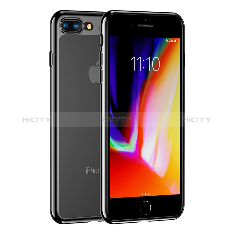 Apple iPhone 8 Plus用極薄ソフトケース シリコンケース 耐衝撃 全面保護 クリア透明 H07 アップル クリア