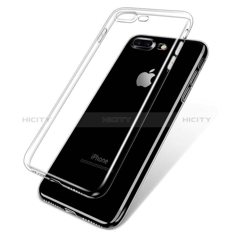 Apple iPhone 8 Plus用極薄ソフトケース シリコンケース 耐衝撃 全面保護 クリア透明 H18 アップル クリア