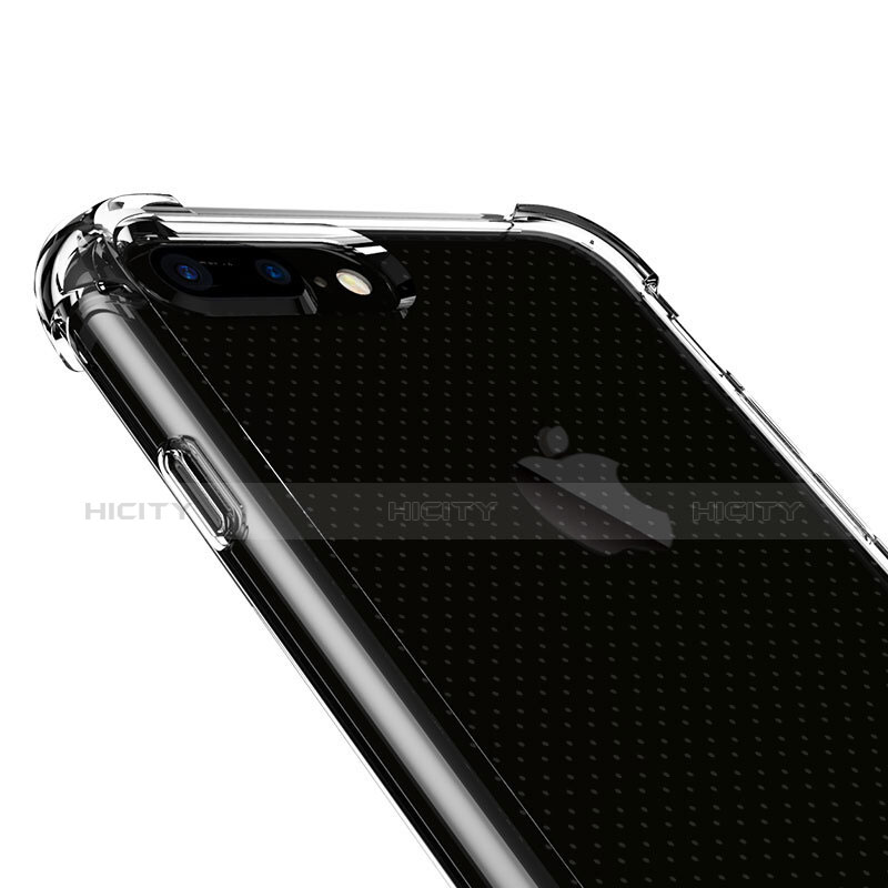 Apple iPhone 8 Plus用極薄ソフトケース シリコンケース 耐衝撃 全面保護 クリア透明 T06 アップル クリア