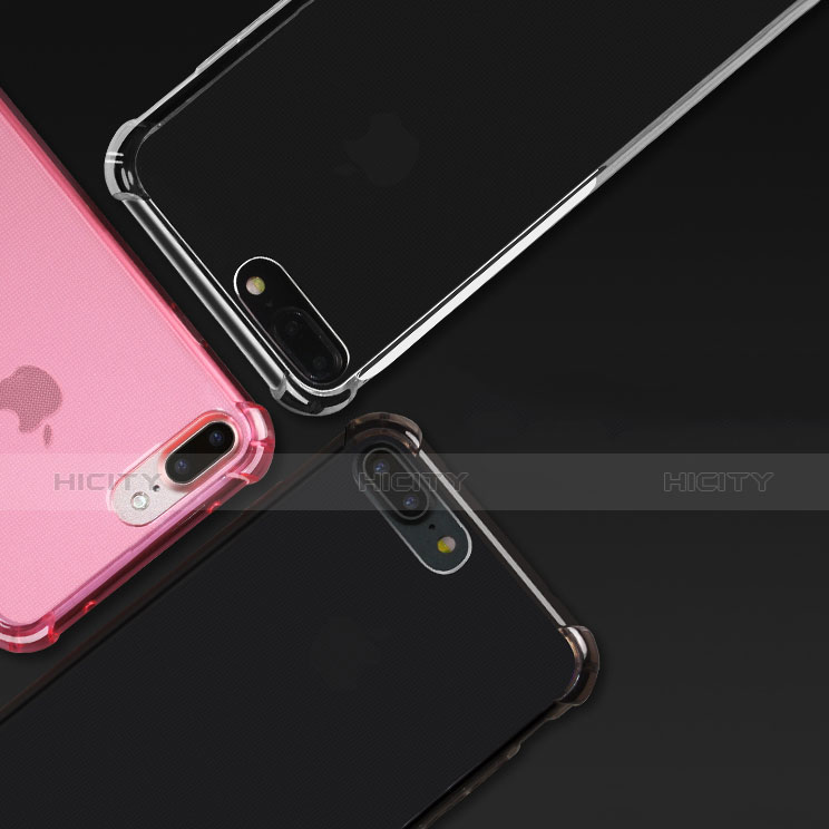 Apple iPhone 8 Plus用極薄ソフトケース シリコンケース 耐衝撃 全面保護 クリア透明 H03 アップル 