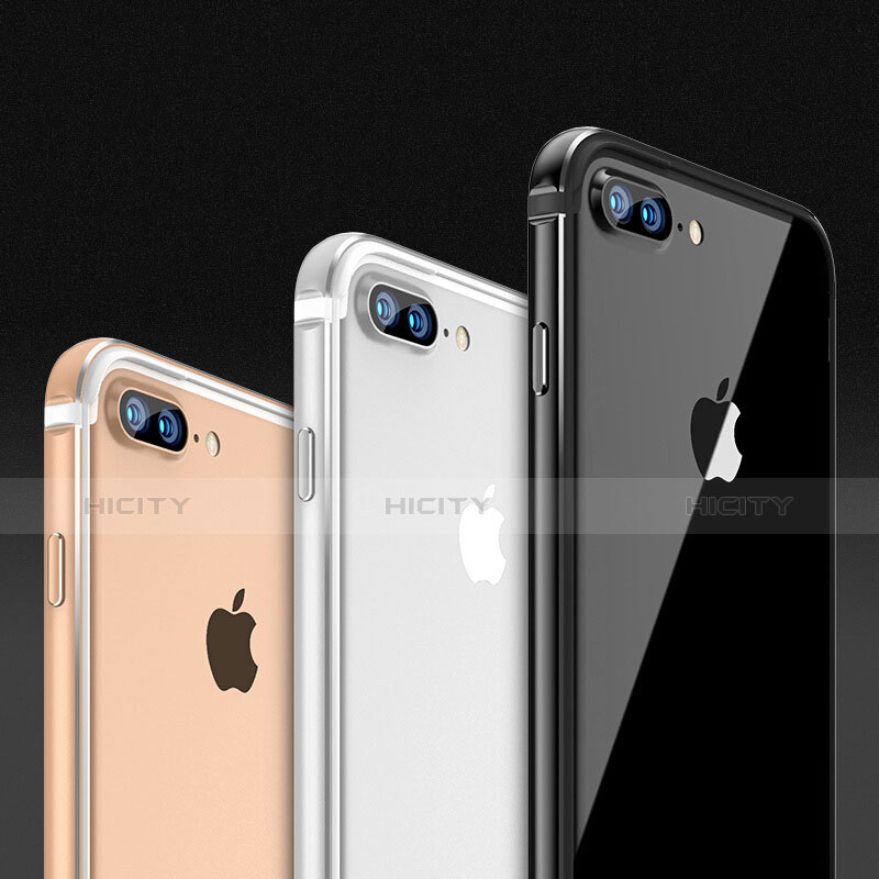 Apple iPhone 8 Plus用極薄ソフトケース シリコンケース 耐衝撃 全面保護 クリア透明 H04 アップル 