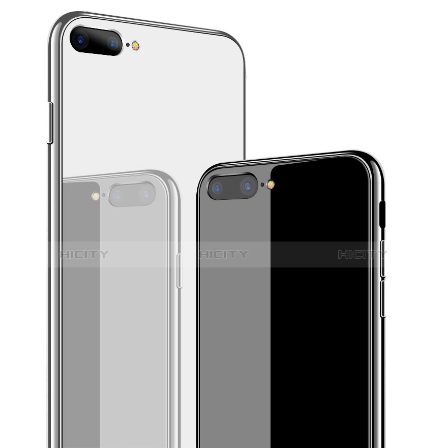 Apple iPhone 8 Plus用ハイブリットバンパーケース クリア透明 プラスチック 鏡面 カバー アップル 