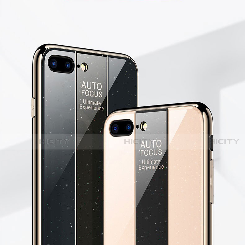 Apple iPhone 8 Plus用ハイブリットバンパーケース プラスチック 鏡面 カバー M01 アップル 