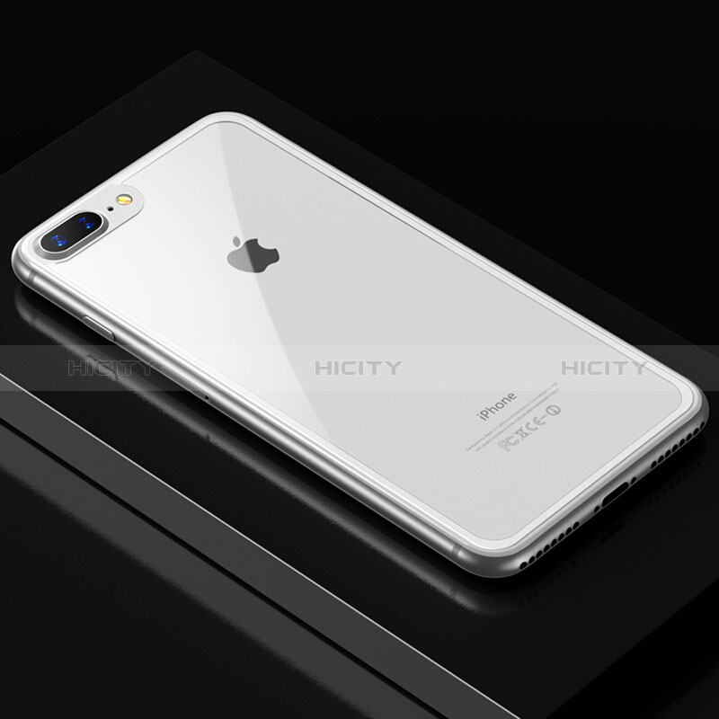 Apple iPhone 8 Plus用強化ガラス 背面保護フィルム D01 アップル ホワイト