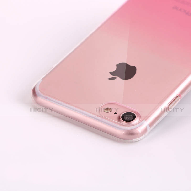 Apple iPhone SE (2020)用極薄ソフトケース グラデーション 勾配色 クリア透明 G01 アップル 