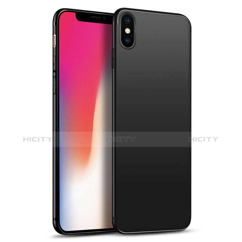 Apple iPhone X用極薄ソフトケース シリコンケース 耐衝撃 全面保護 S02 アップル ブラック