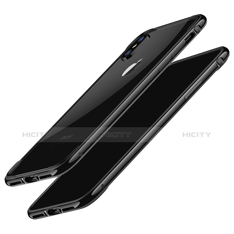 Apple iPhone X用バンパーケース Gel F02 アップル ブラック