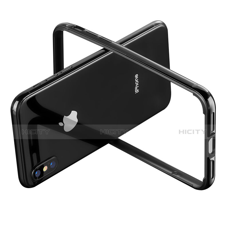 Apple iPhone X用バンパーケース Gel F02 アップル ブラック