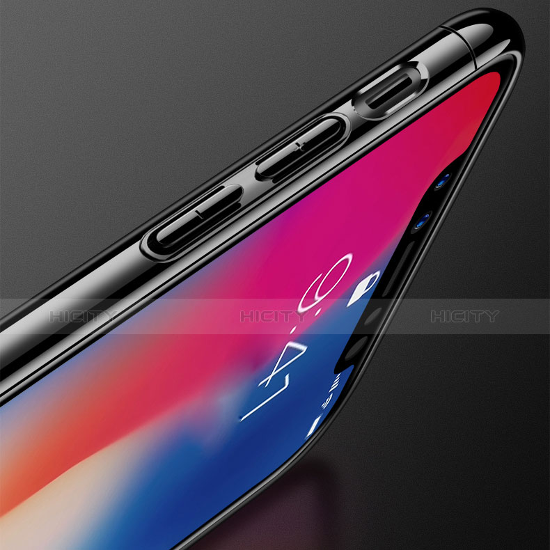 Apple iPhone X用ケース 高級感 手触り良い アルミメタル 製の金属製 バンパー 鏡面 カバー アップル 