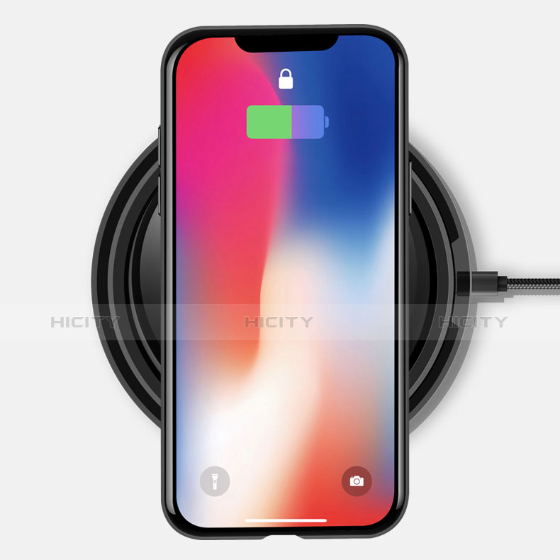 Apple iPhone X用極薄ソフトケース シリコンケース 耐衝撃 全面保護 クリア透明 V03 アップル 