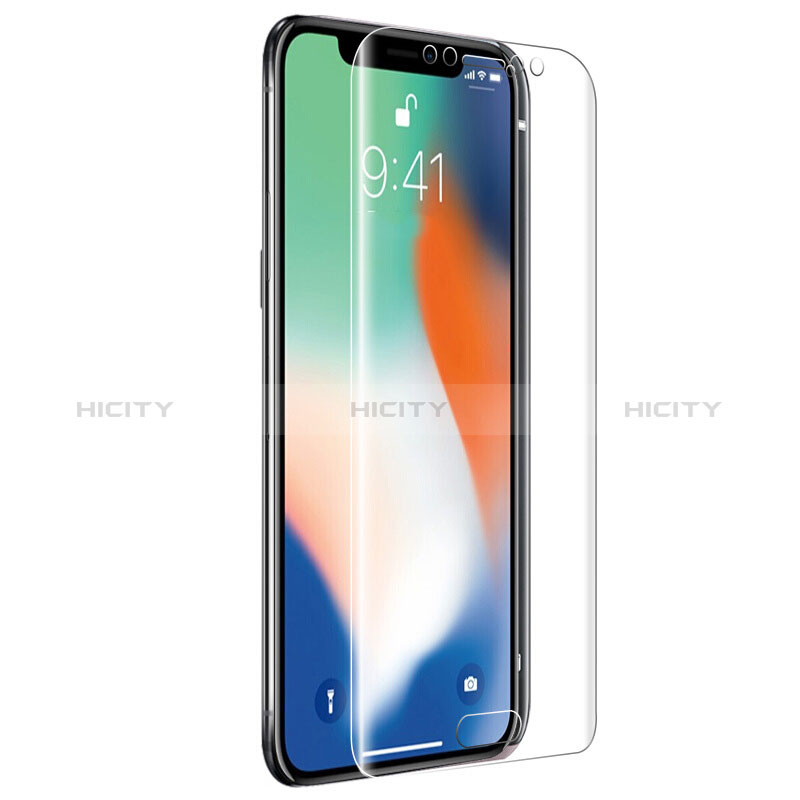 Apple iPhone X用強化ガラス 液晶保護フィルム T21 アップル クリア