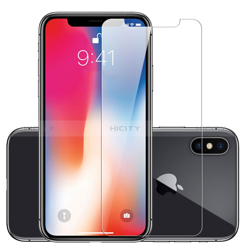 Apple iPhone X用強化ガラス 液晶保護フィルム T18 アップル クリア