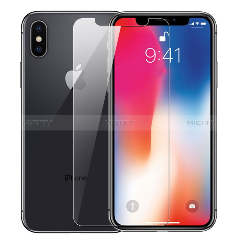 Apple iPhone X用強化ガラス 液晶保護フィルム T18 アップル クリア