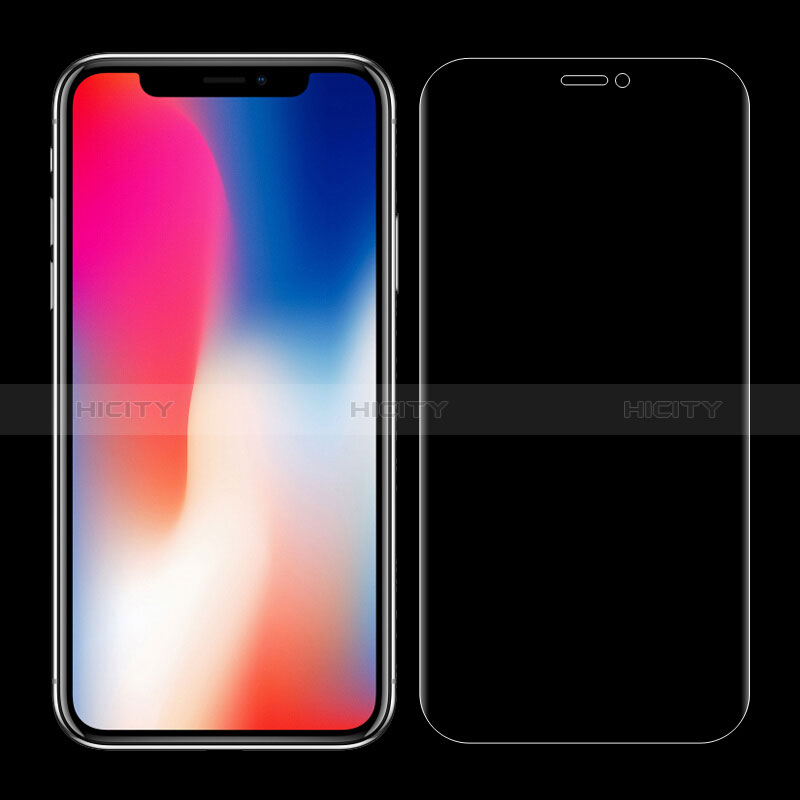 Apple iPhone X用強化ガラス 液晶保護フィルム T11 アップル クリア