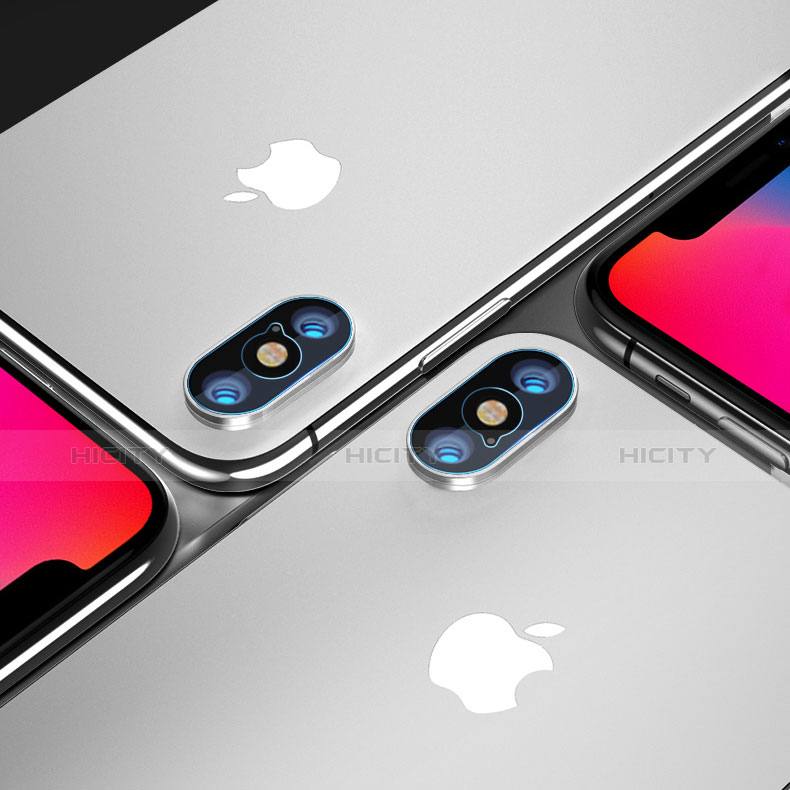 Apple iPhone X用強化ガラス カメラプロテクター カメラレンズ 保護ガラスフイルム P01 アップル クリア