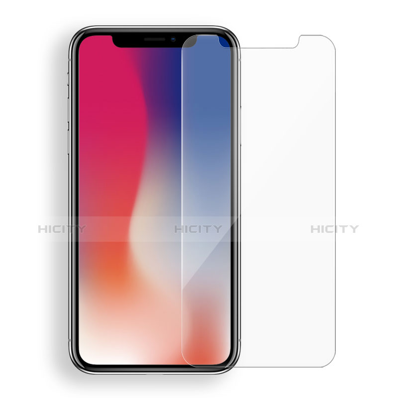 Apple iPhone X用強化ガラス 液晶保護フィルム T02 アップル クリア