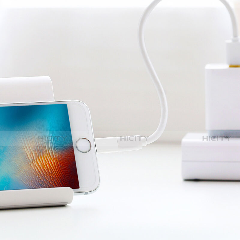 Apple iPhone XR用Android Micro USB to Lightning USB アクティブ変換ケーブルアダプタ H01 アップル ホワイト