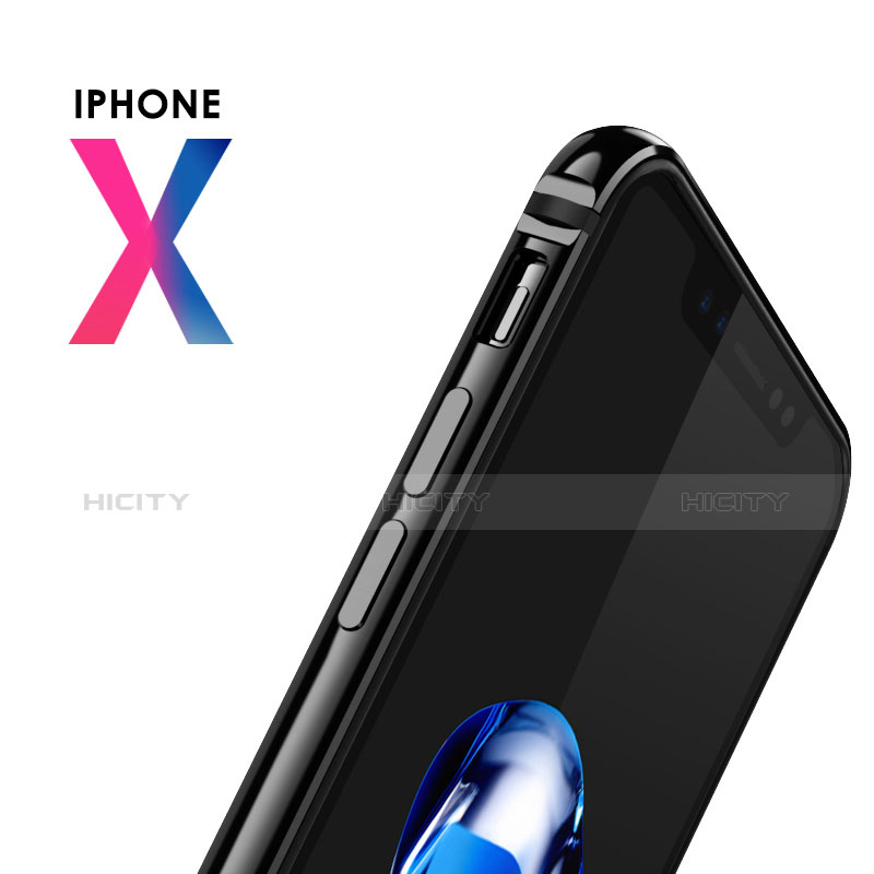 Apple iPhone Xs用バンパーケース Gel B02 アップル ブラック