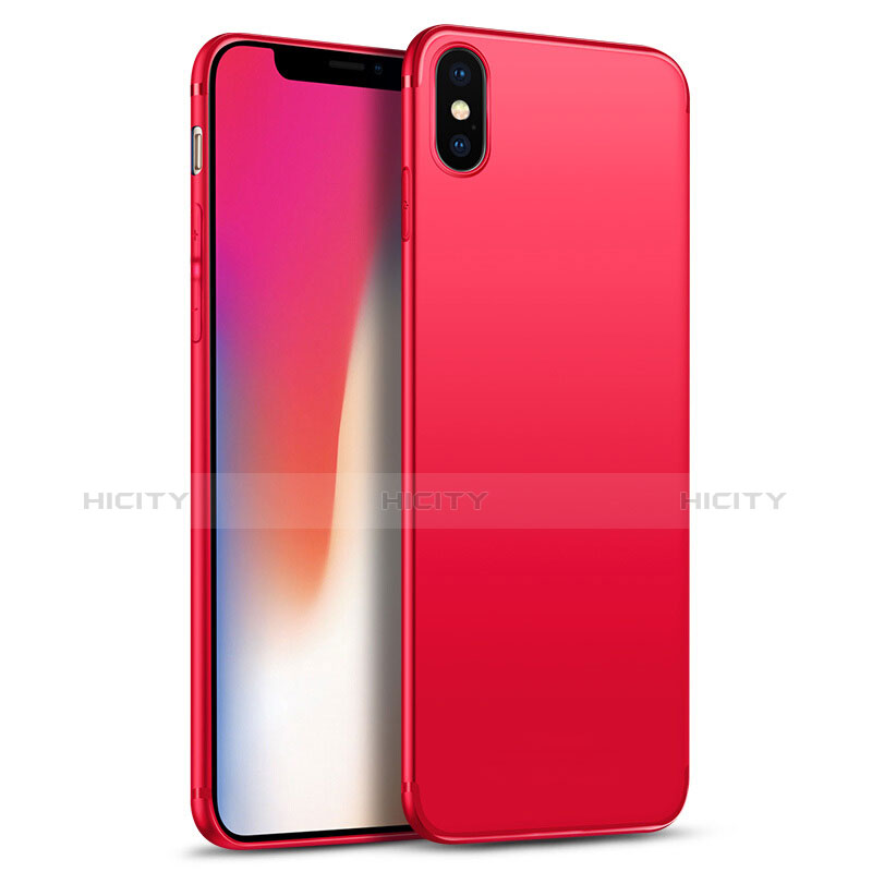 Apple iPhone Xs用極薄ソフトケース シリコンケース 耐衝撃 全面保護 S02 アップル レッド