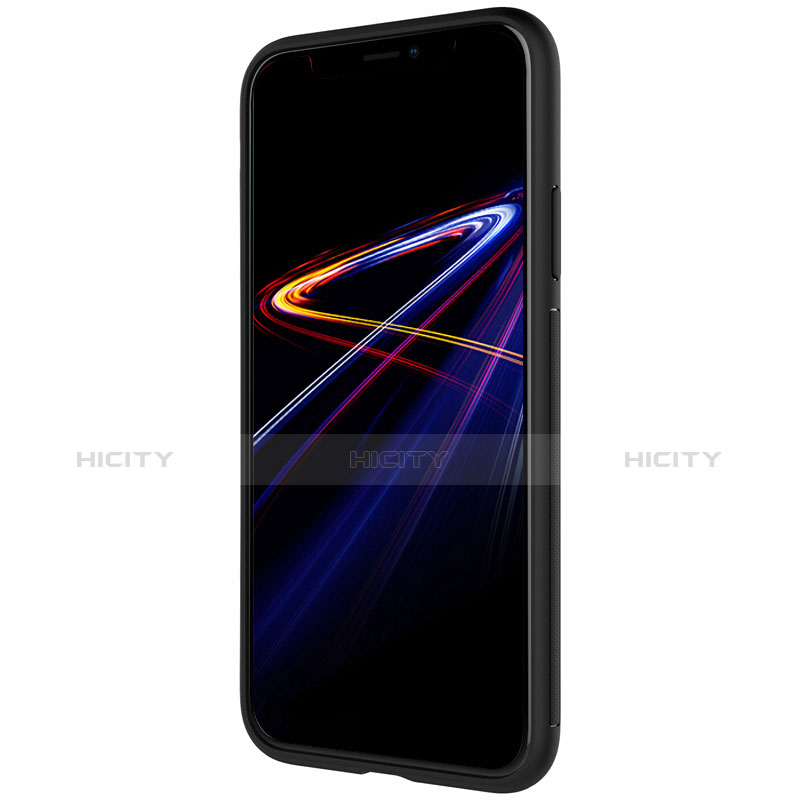 Apple iPhone Xs用ソフトケース ライン R01 アップル ブラック