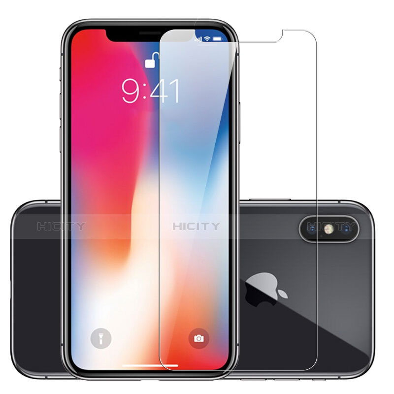 Apple iPhone Xs用強化ガラス 液晶保護フィルム T18 アップル クリア