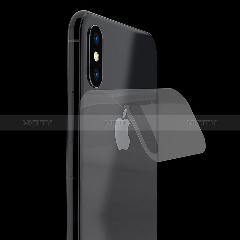 Apple iPhone Xs用強化ガラス 背面保護フィルム B07 アップル クリア