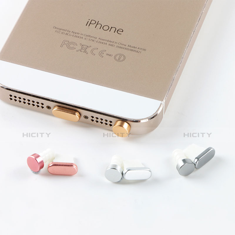 Apple iPhone Xs Max用アンチ ダスト プラグ キャップ ストッパー Lightning USB J05 アップル シルバー
