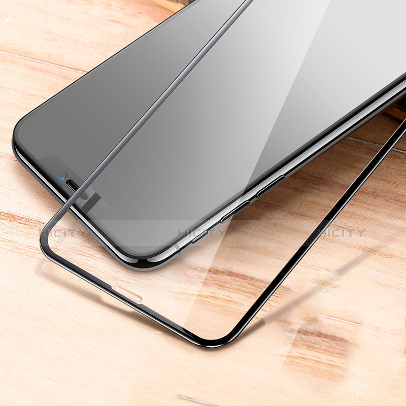 Apple iPhone Xs Max用強化ガラス フル液晶保護フィルム F24 アップル ブラック