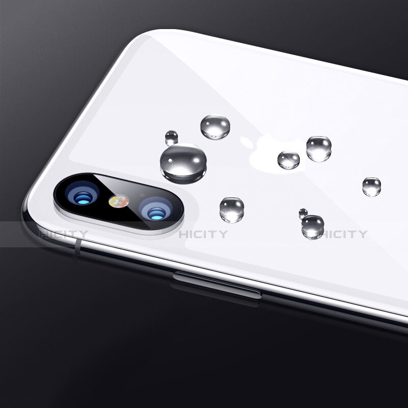 Apple iPhone Xs Max用強化ガラス 背面保護フィルム B09 アップル ホワイト