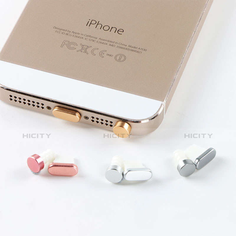 Apple iPod Touch 5用アンチ ダスト プラグ キャップ ストッパー Lightning USB J05 アップル ゴールド