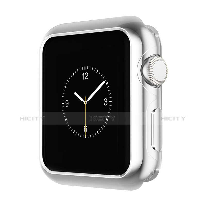 Apple iWatch 2 42mm用ケース 高級感 手触り良い アルミメタル 製の金属製 バンパー A01 アップル シルバー