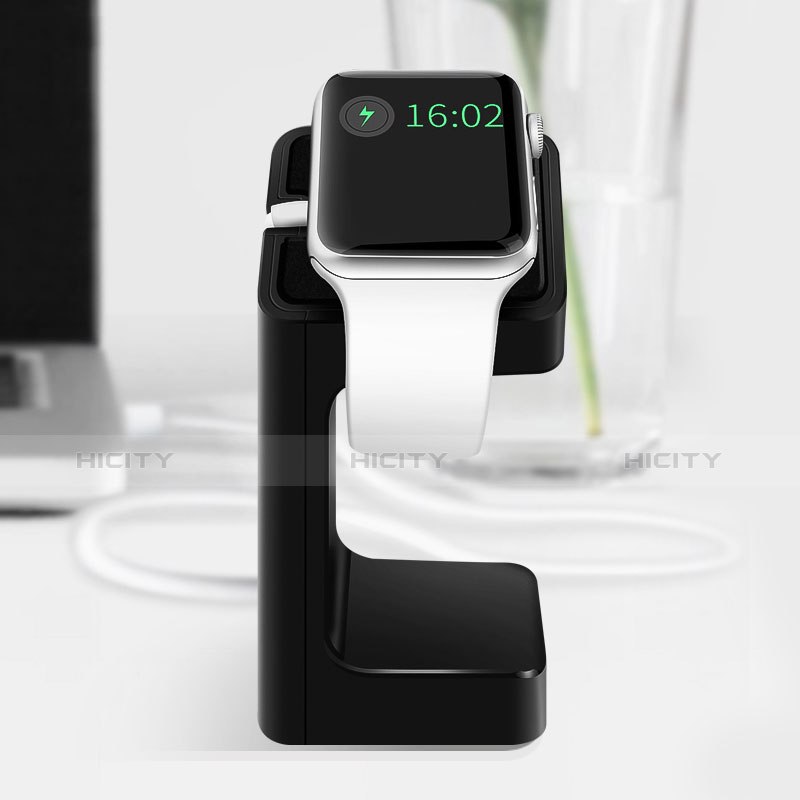 Apple iWatch 2 42mm用スタンド 充電スタンド 充電クレードル 両用 C04 アップル ブラック