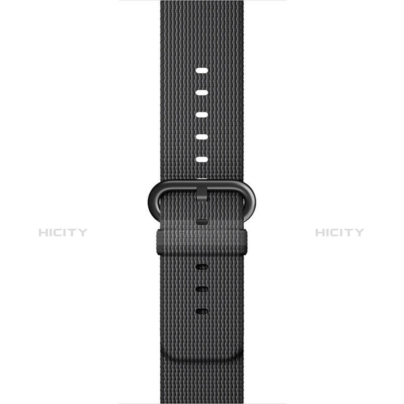 Apple iWatch 4 40mm用ウーブンナイロンバンド アップル ブラック