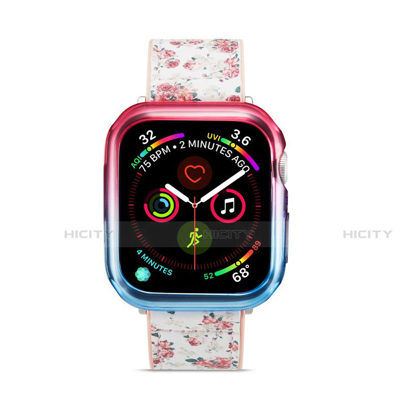 Apple iWatch 5 44mm用極薄ソフトケース グラデーション 勾配色 クリア透明 G01 アップル 