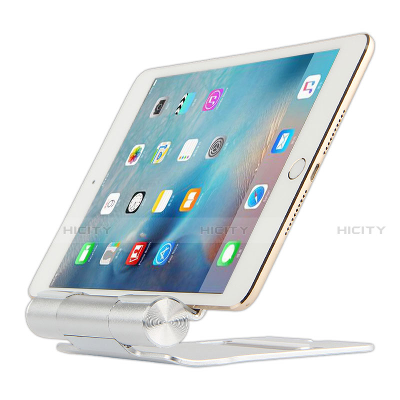 Apple New iPad 9.7 (2017)用スタンドタイプのタブレット クリップ式 フレキシブル仕様 K14 アップル シルバー