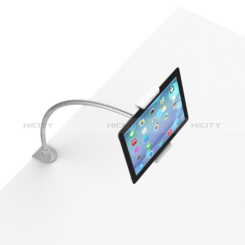 Apple New iPad 9.7 (2017)用スタンドタイプのタブレット クリップ式 フレキシブル仕様 T37 アップル ホワイト