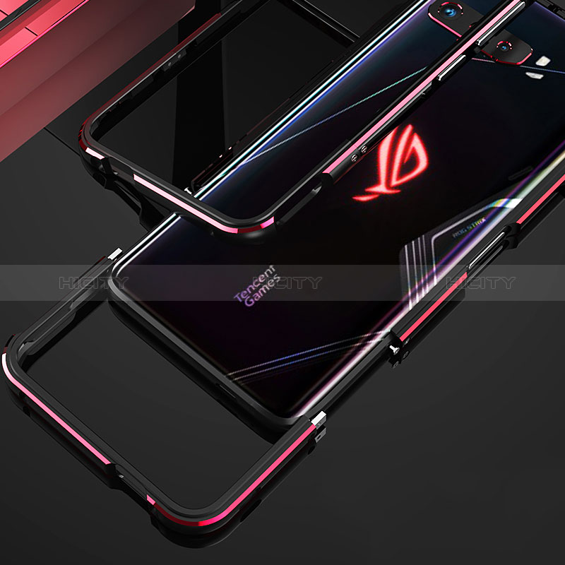 Asus ROG Phone 3用ケース 高級感 手触り良い アルミメタル 製の金属製 バンパー カバー JZ2 Asus 