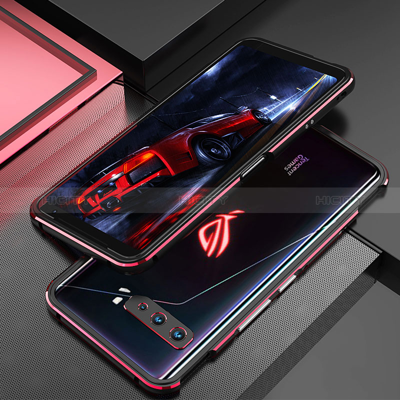 Asus ROG Phone 3用ケース 高級感 手触り良い アルミメタル 製の金属製 バンパー カバー Asus 