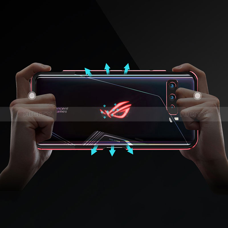 Asus ROG Phone 3用ケース 高級感 手触り良い アルミメタル 製の金属製 バンパー カバー JZ1 Asus 