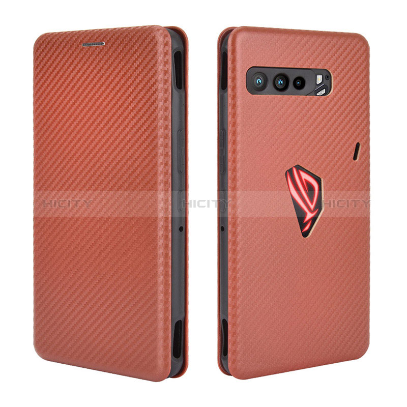 Asus ROG Phone 3 Strix ZS661KS用手帳型 レザーケース スタンド カバー L02Z Asus ブラウン