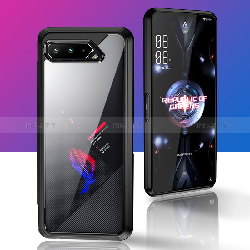 Asus ROG Phone 5 Pro用360度 フルカバー ハイブリットバンパーケース クリア透明 プラスチック カバー ZJ5 Asus 