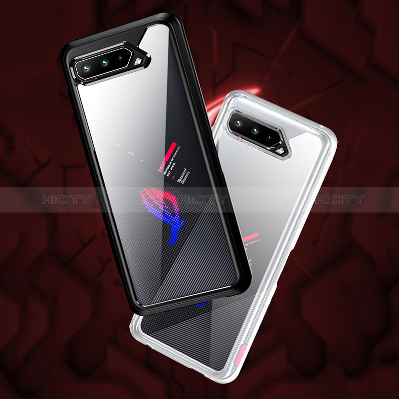 Asus ROG Phone 5 Ultimate用360度 フルカバー ハイブリットバンパーケース 透明 プラスチック カバー ZJ5 Asus 