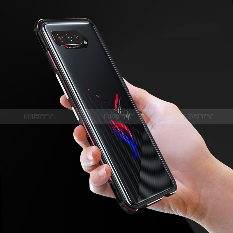 Asus ROG Phone 5 Ultimate用ケース 高級感 手触り良い アルミメタル 製の金属製 バンパー カバー Asus 