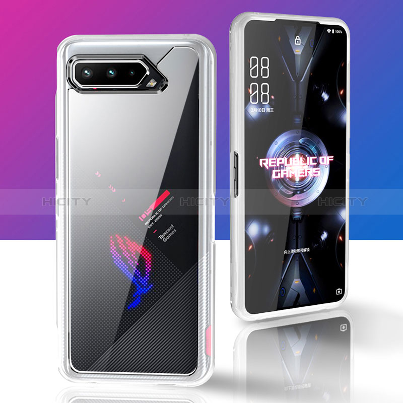 Asus ROG Phone 5 ZS673KS用360度 フルカバー ハイブリットバンパーケース 透明 プラスチック カバー ZJ5 Asus 