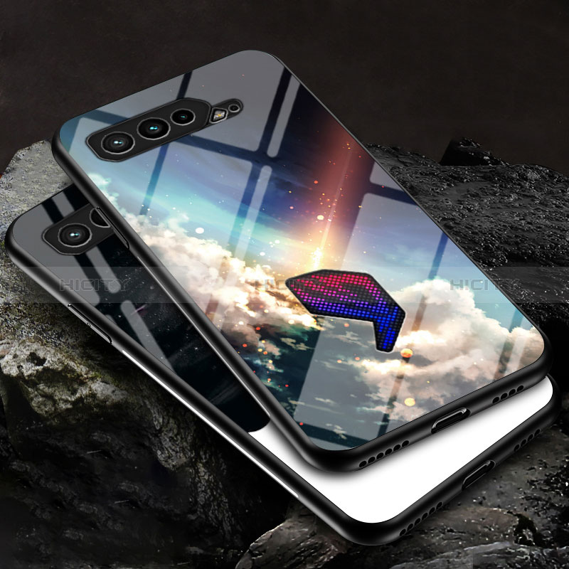 Asus ROG Phone 5s用ハイブリットバンパーケース プラスチック パターン 鏡面 カバー LS1 Asus 