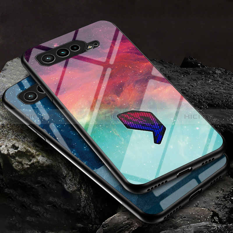 Asus ROG Phone 5s用ハイブリットバンパーケース プラスチック パターン 鏡面 カバー LS2 Asus 