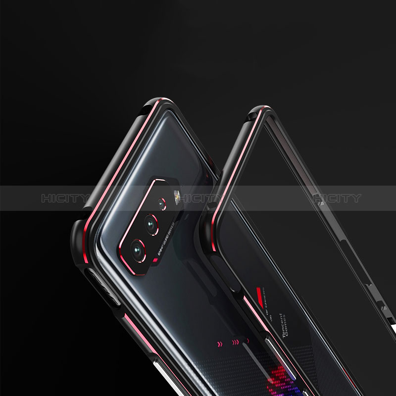 Asus ROG Phone 5s用ケース 高級感 手触り良い アルミメタル 製の金属製 バンパー カバー Asus 