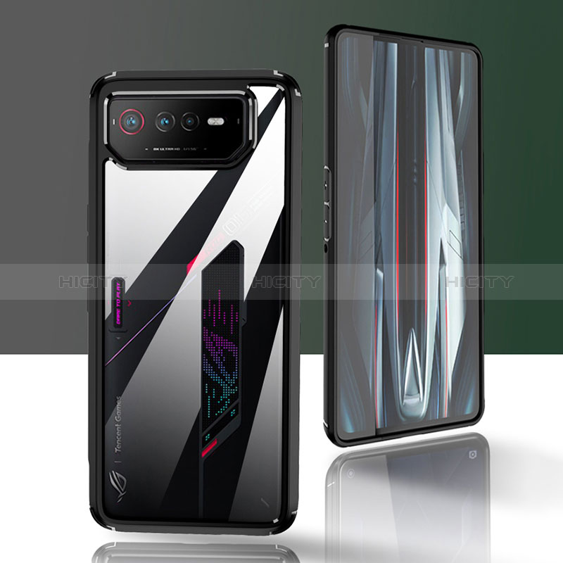 Asus ROG Phone 6用360度 フルカバー ハイブリットバンパーケース 透明 プラスチック カバー ZJ5 Asus 