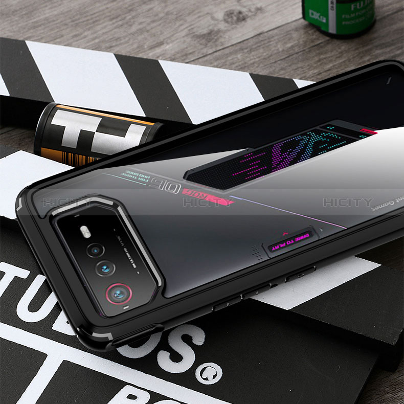 Asus ROG Phone 6用360度 フルカバー ハイブリットバンパーケース 透明 プラスチック カバー ZJ5 Asus 